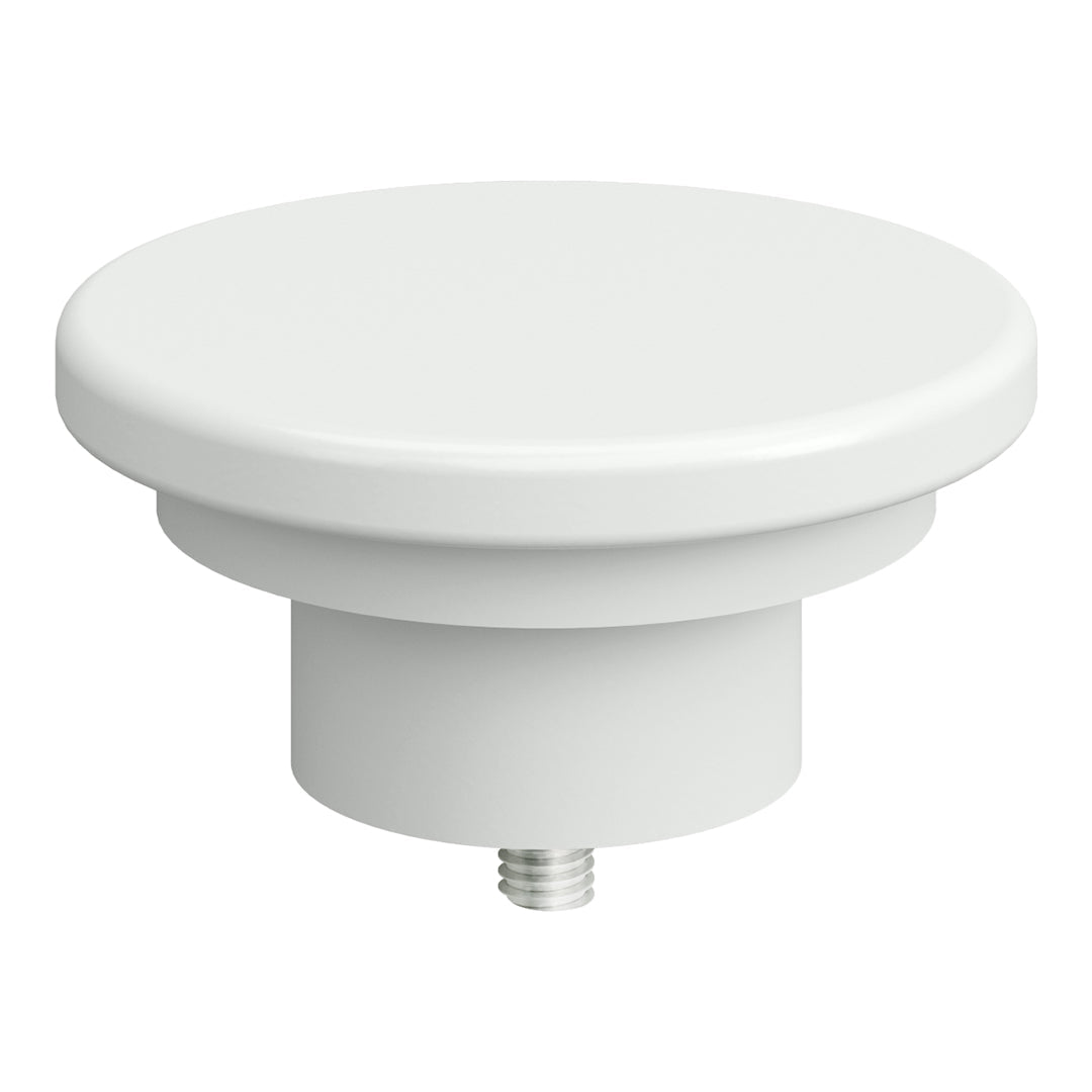 White round base with smooth surface, designed for versatile use in various settings. Simple and modern design.
