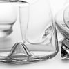 Clear glass bowls with smooth, modern shapes and subtle reflections, perfect for elegant dining and decor.