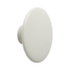 White oval ceramic knob with a smooth finish, perfect for modern or minimalist designs.