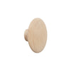 Natural wood knob in a smooth, round design with a light oak finish. Perfect for minimalist decor.